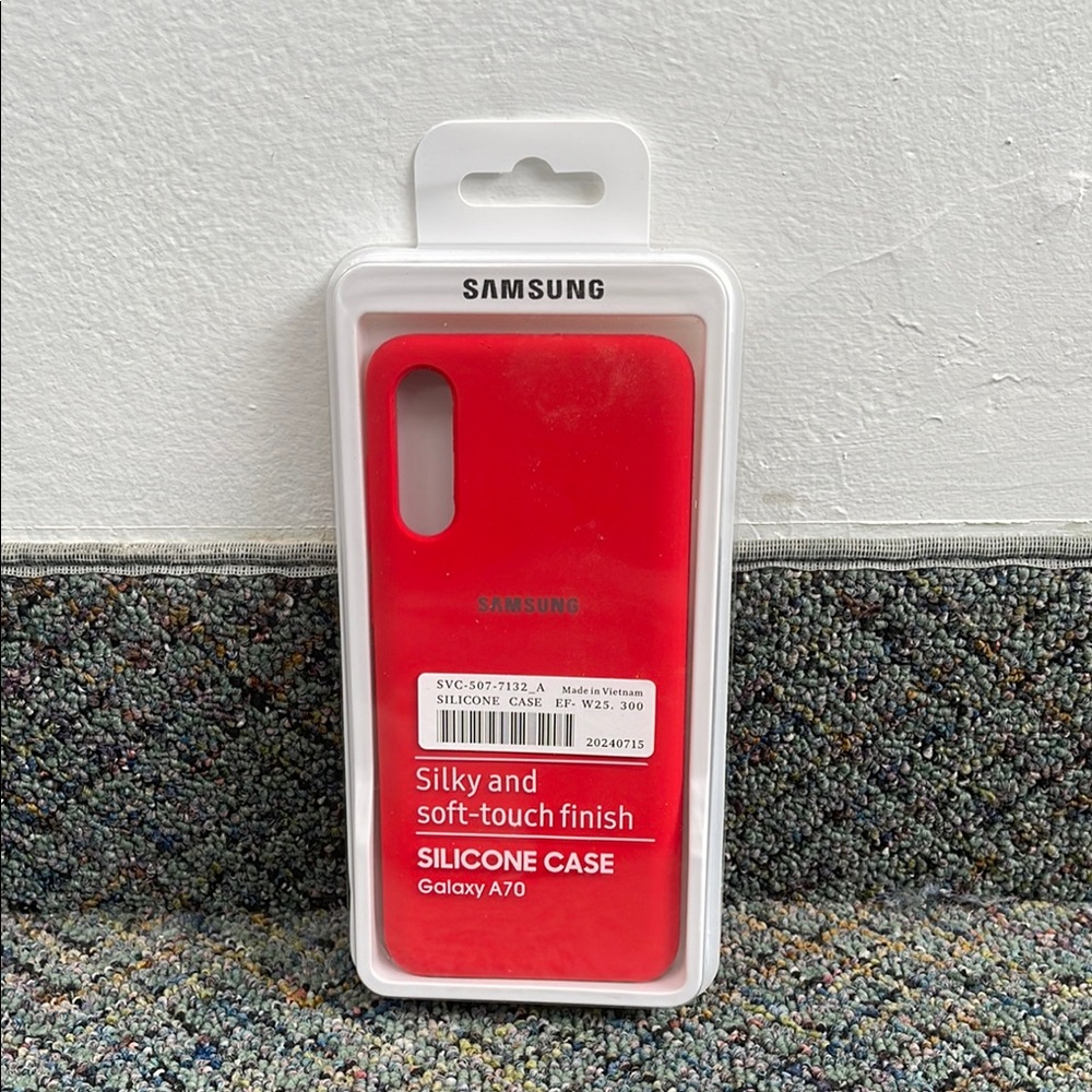 Samsung Red Silicone Phone Case